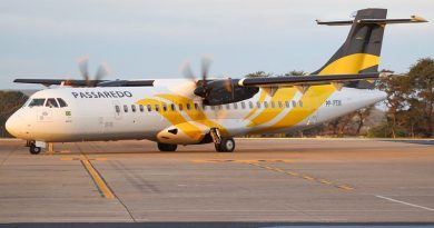 avião na pista