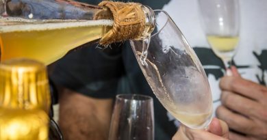 espumante na taça