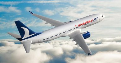 avião no ar