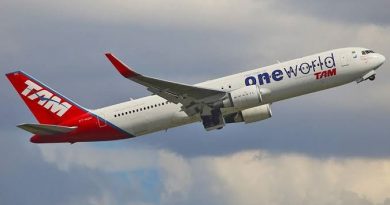 avião no ar